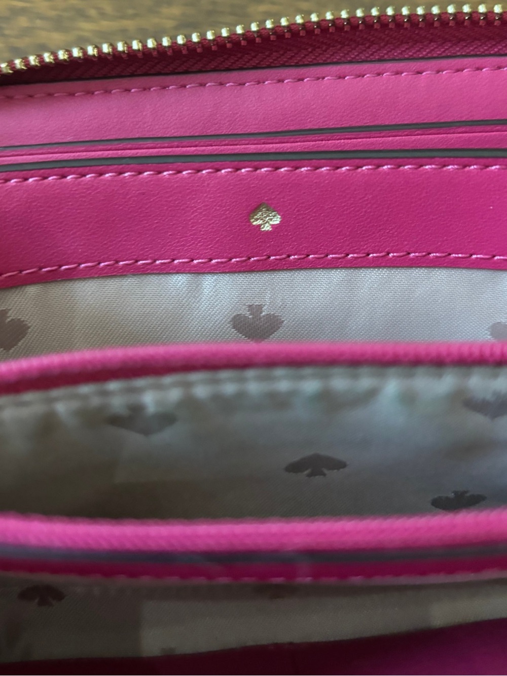 Kate Spade New York Pink Saffiano Leather Zip Around Continental Wallet - Picture 6 of 12